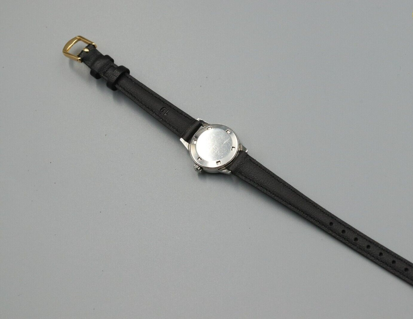 *MINT* Vintage OMEGA Seamaster Cal.630 Hand Winding White Dial Round Women Watch