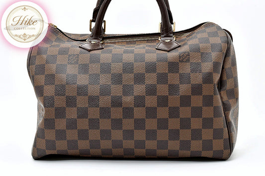 Louis Vuitton Speedy 30 Damier Ebene Brown Handbag N41364 Authentic Condition SA