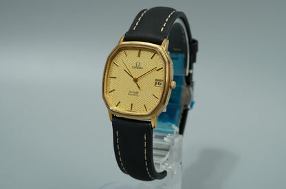 *Exc+4* Vintage 1970 OMEGA De Ville Cal.1332 Quartz Gold Octagon 31mm Mens Watch