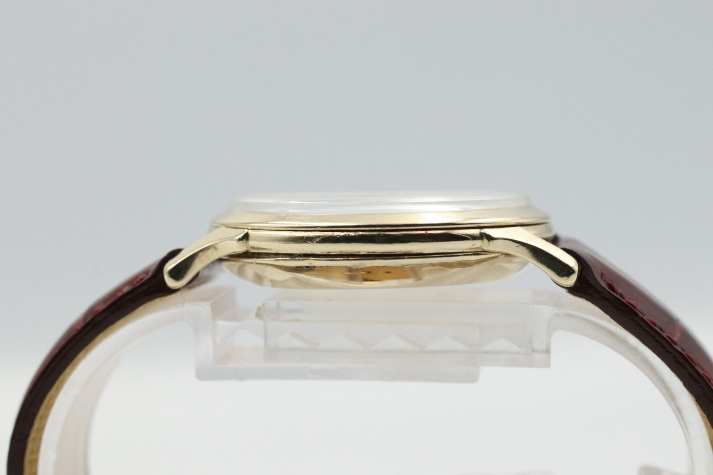 Serviced! OMEGA Cal.344 Automatic 14k Small Second White Dial 33mm Mens Watch
