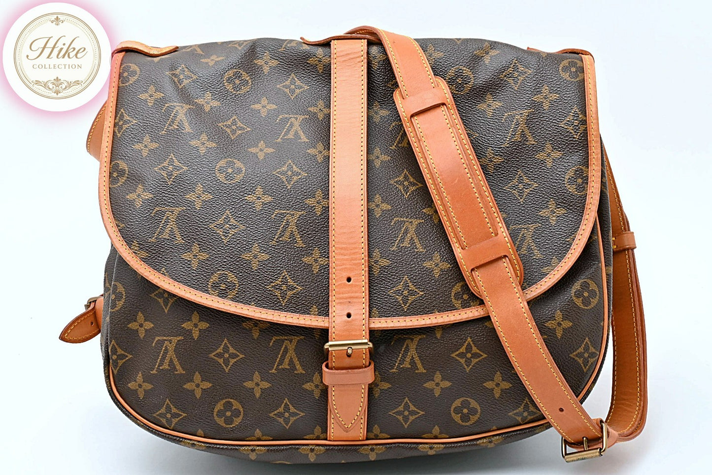 Louis Vuitton Saumur 43 Monogram Brown Shoulder Bag M42252 Auth Condition A #80