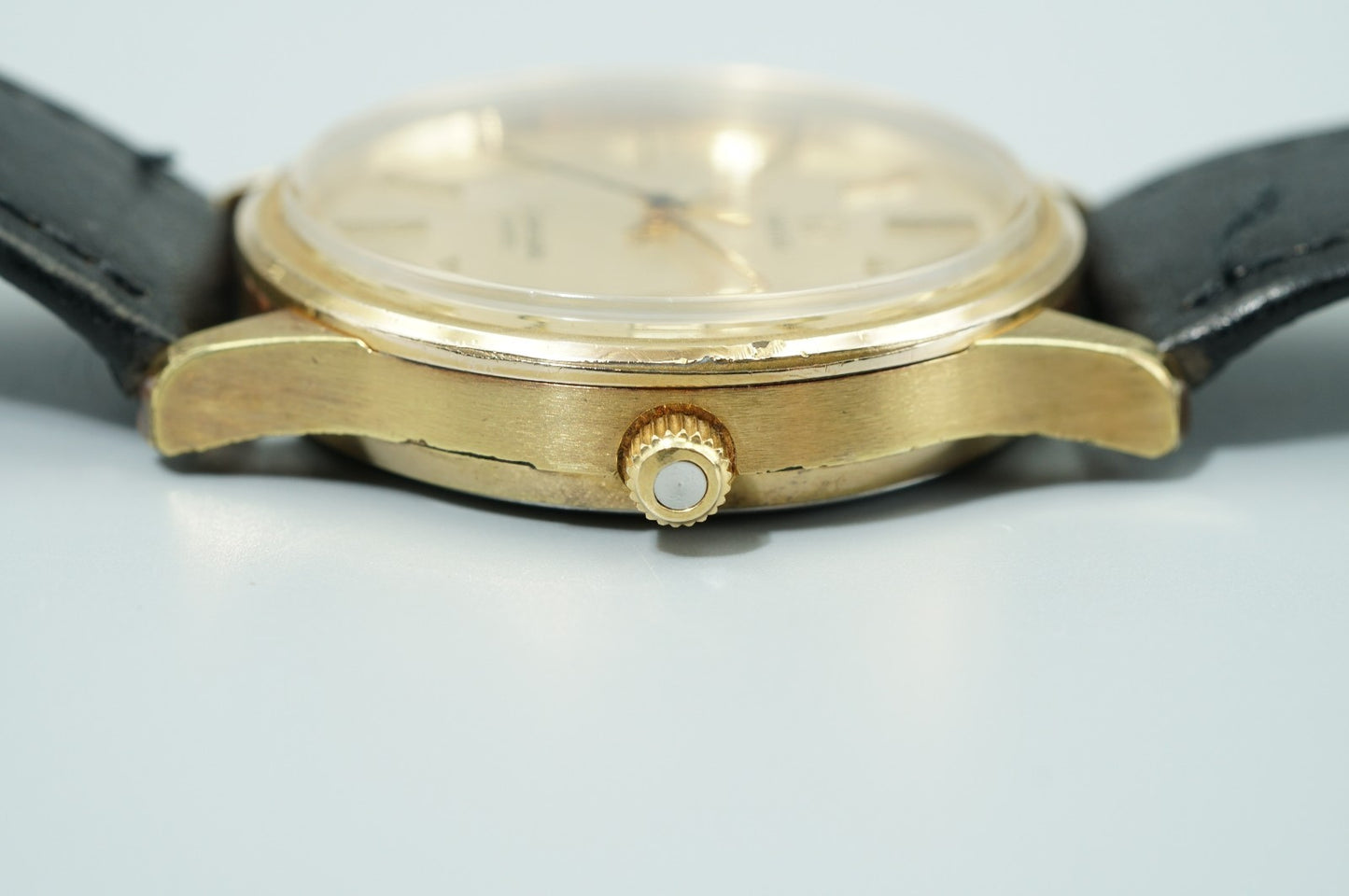 *Exc+5* Vintage 1976 OMEGA Seamaster Cal.1342 Quartz Gold Round 36mm Mens Watch