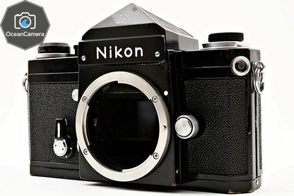 SN739xxxx *Exc+5* Nikon F Eye Level Apollo Black 35mm SLR Film Camera Body JAPAN