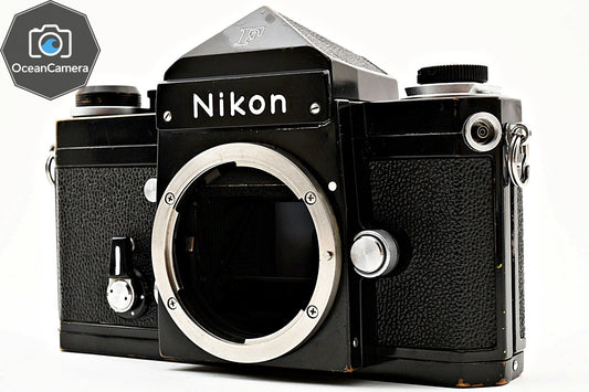 SN739xxxx *Exc+5* Nikon F Eye Level Apollo Black 35mm SLR Film Camera Body JAPAN