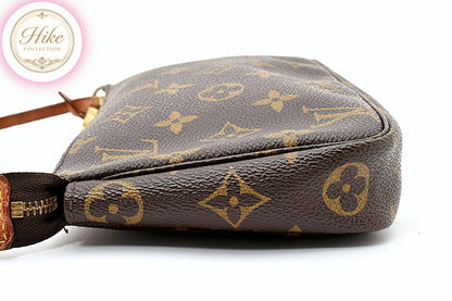 Louis Vuitton Pochette Accessoires Monogram Handbag M40712 Auth Condition *A #65