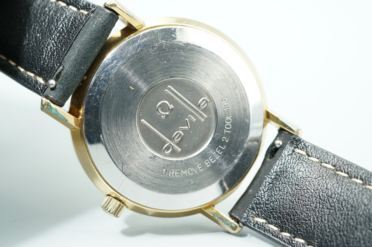*N MINT* Vintage 1974 OMEGA De Ville Cal.1012 Automatic Gold 35mm Mens Watch