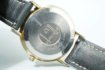 *N MINT* Vintage 1974 OMEGA De Ville Cal.1012 Automatic Gold 35mm Mens Watch