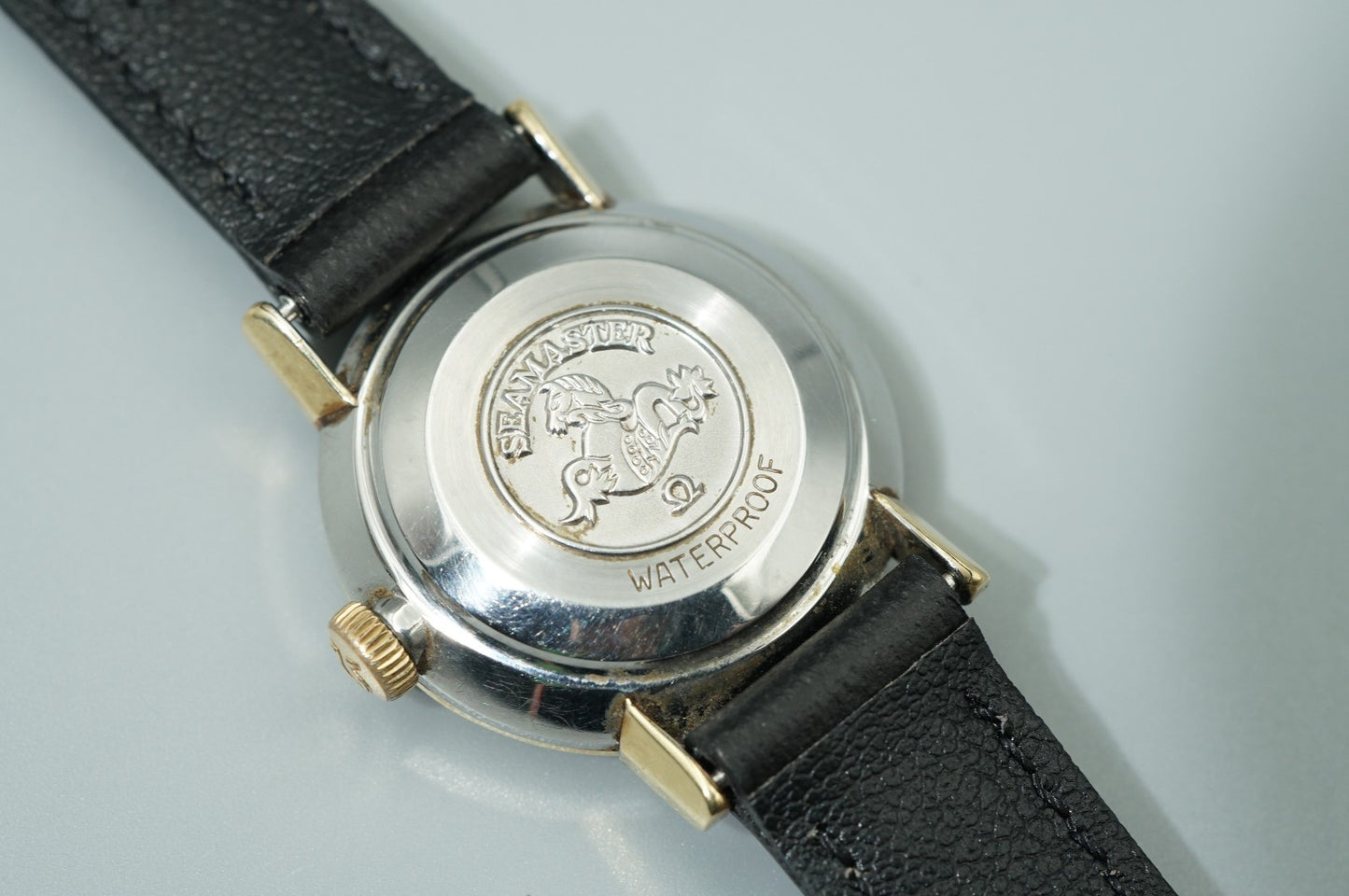 *Exc+5* Vintage OMEGA Seamaster Hand Winding Silver Round 22mm Women Watch
