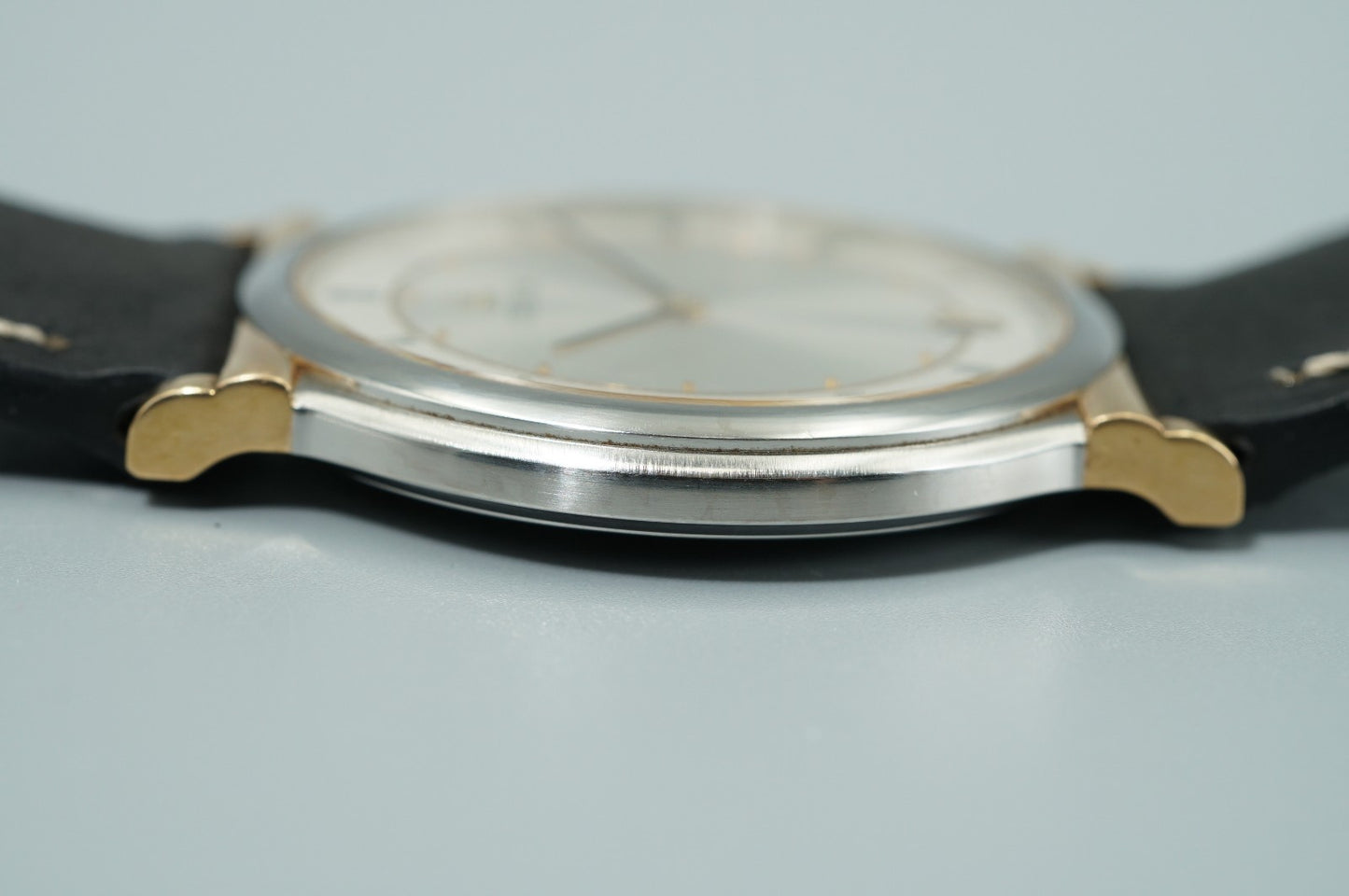 *NEAR MINT* Vintage 1990 SEIKO Credor 7779-6000 Qz Silver Round 31mm Mens Watch