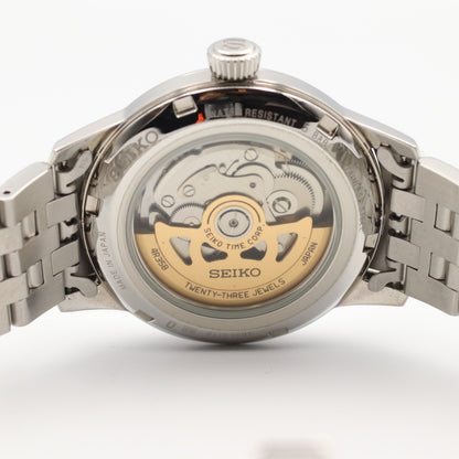 *UNUSED* SEIKO PRESAGE 4R35-01T0 Automatic Navy Dial Round 40mm Mens Watch