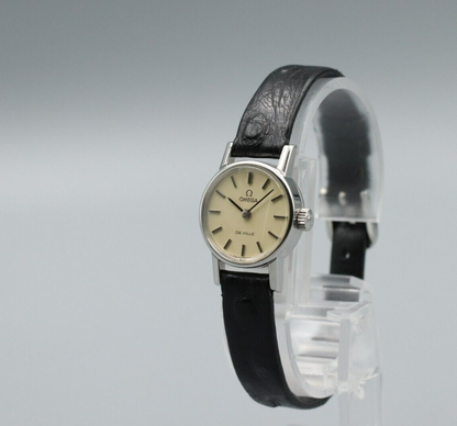 *NEAR MINT* Vintage OMEGA De Ville Cal.1100 Hand Winding Cream Dial Women Watch