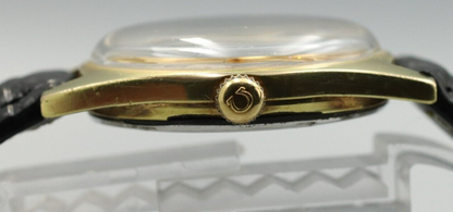 *Exc+5* Vintage OMEGA Geneve Cal.601 Hand Winding Gold Dial Round Mens Watch