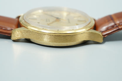 *NEAR MINT* Vintage 1977 OMEGA Seamaster Cal.1342 Qz Gold Round 35mm Mens Watch