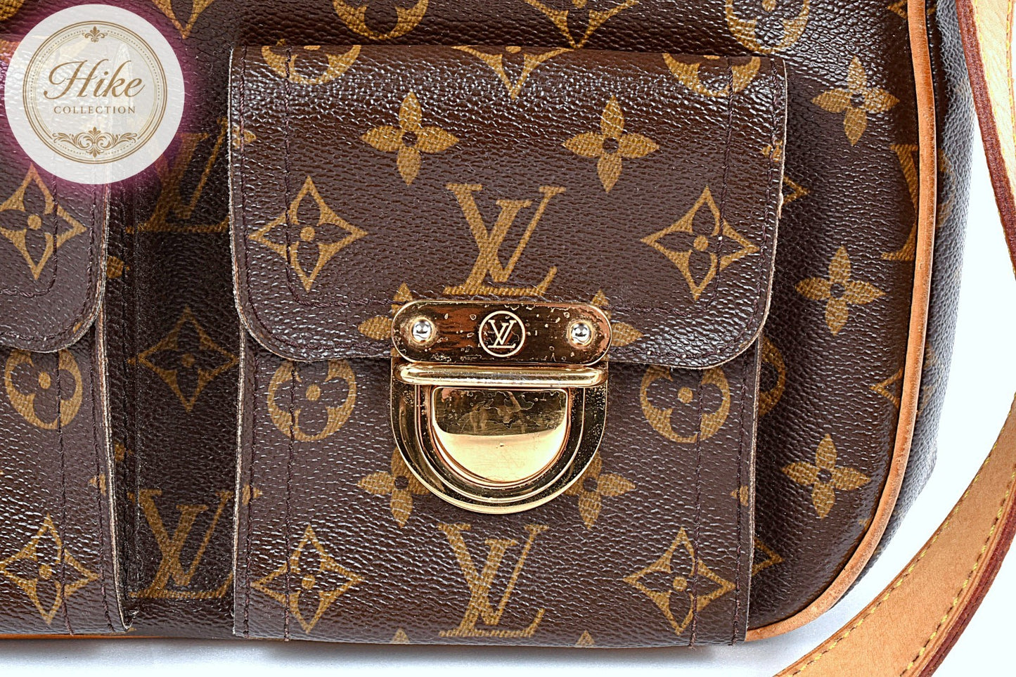 Louis Vuitton Hudson GM Monogram Shoulder Bag M40045 Authentic Condition *AB*