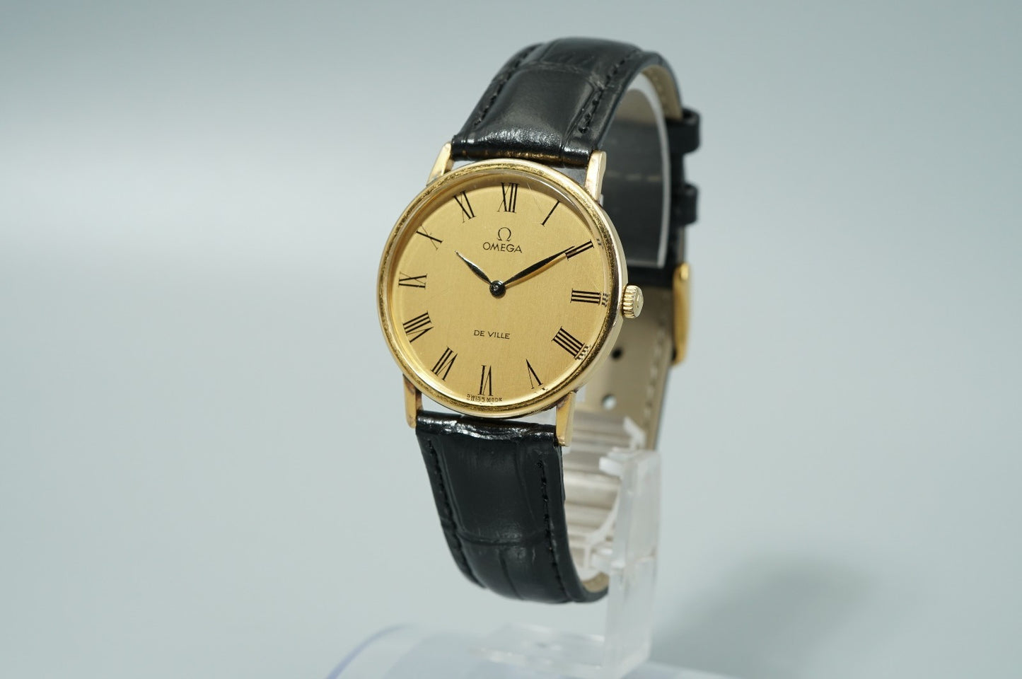N MINT Vintage 1981 OMEGA De Ville Cal.625 Hand Wind Gold Round 32mm Mens Watch