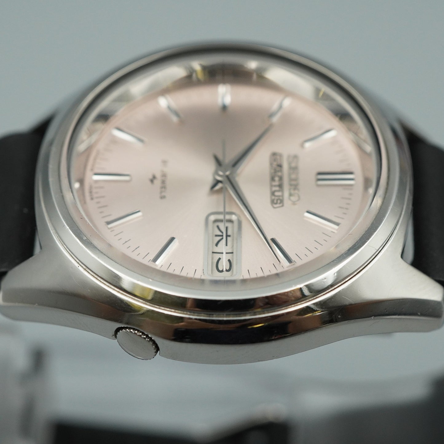 *NEAR MINT* Vintage SEIKO 5actus 7019-7060 Automatic Silver 37mm Mens Watch