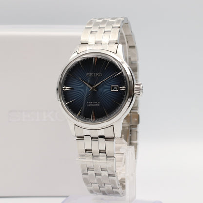 *UNUSED* SEIKO PRESAGE 4R35-01T0 Automatic Navy Dial Round 40mm Mens Watch