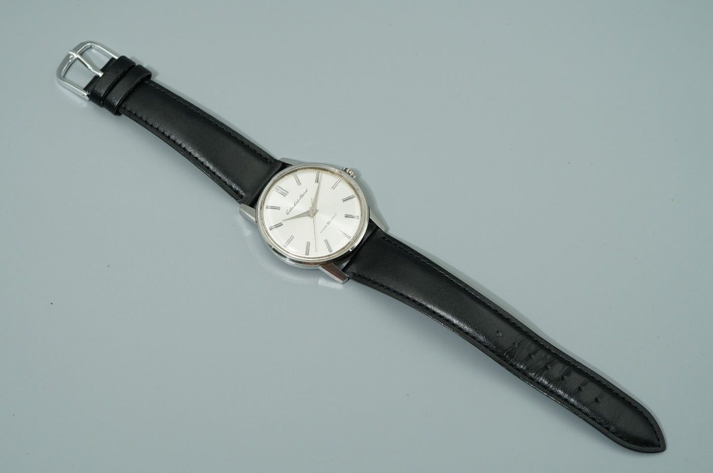 Vintage 1964 SEIKO Lord Marvel 5740-1990 Hand Wind Silver Round 36mm Mens Watch