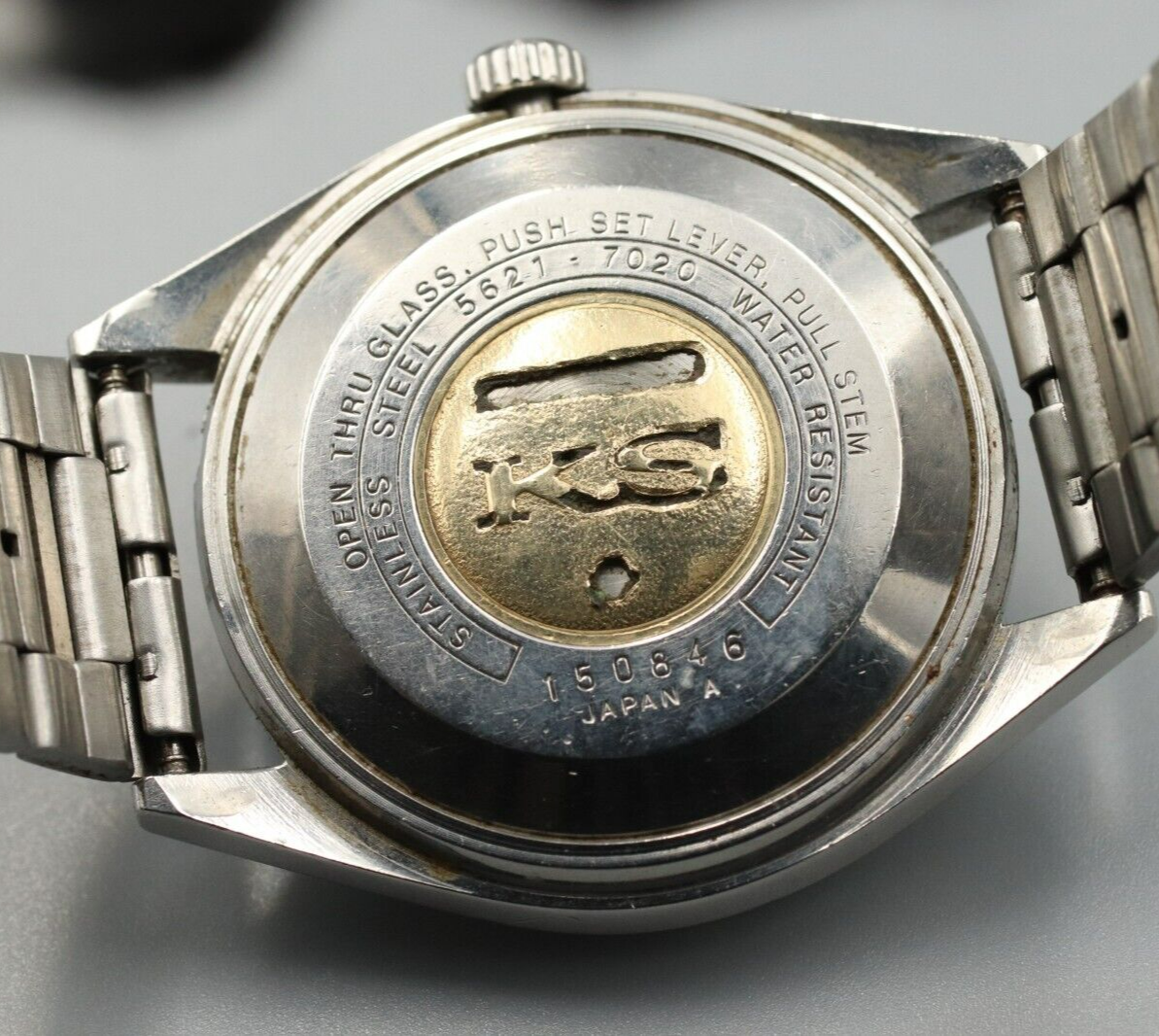 *Exc+5* Vintage SEIKO King Seiko 5621-7020 Automatic White Dial Round Mens Watch