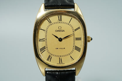 *Exc+5* Vintage 1971 OMEGA De Ville Cal.625 Hand Wind Gold Roman 29mm Mens Watch
