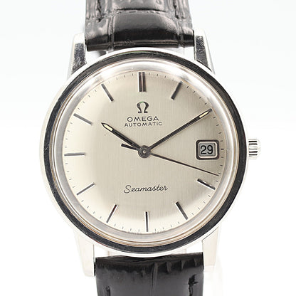 N MINT Vintage 1967 OMEGA Seamaster Cal.565 Automa Silver Round 34mm Mens Watch