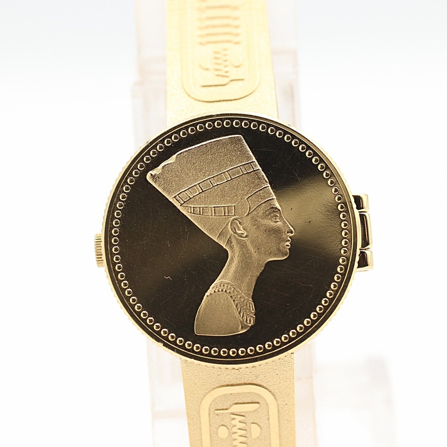 *N MINT* SEIKO Golden Nefertiti 1E20-0A20 Quartz Gold Dial 18mm Women Watch