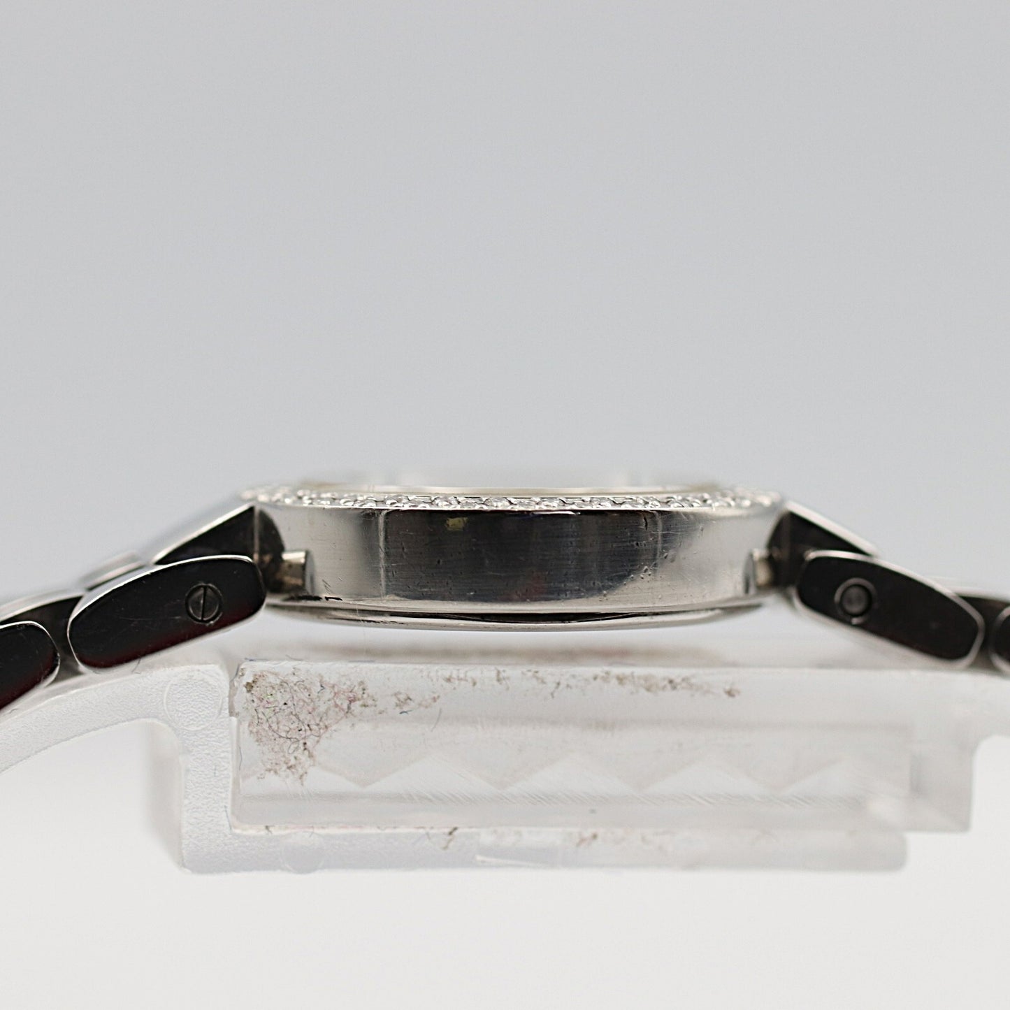 Vintage LONGINES Dolce vita L5.174.0 Quartz Diamond Bezel Black 20mm Women Watch