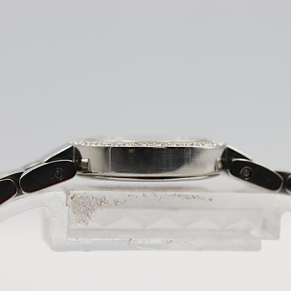 Vintage LONGINES Dolce vita L5.174.0 Quartz Diamond Bezel Black 20mm Women Watch