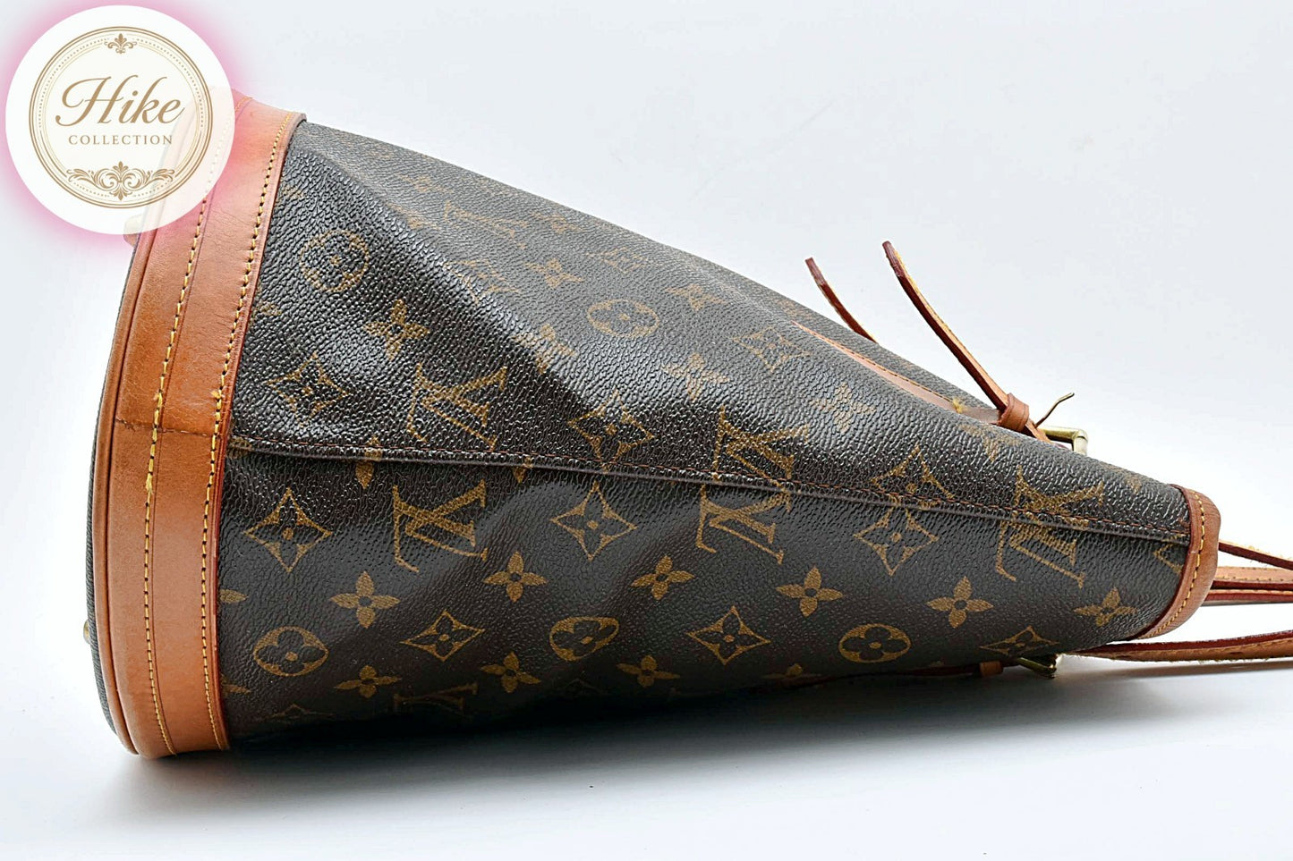 Louis Vuitton Bucket PM Monogram Brown Tote Shoulder Bag M42238 Auth *RANK AB*
