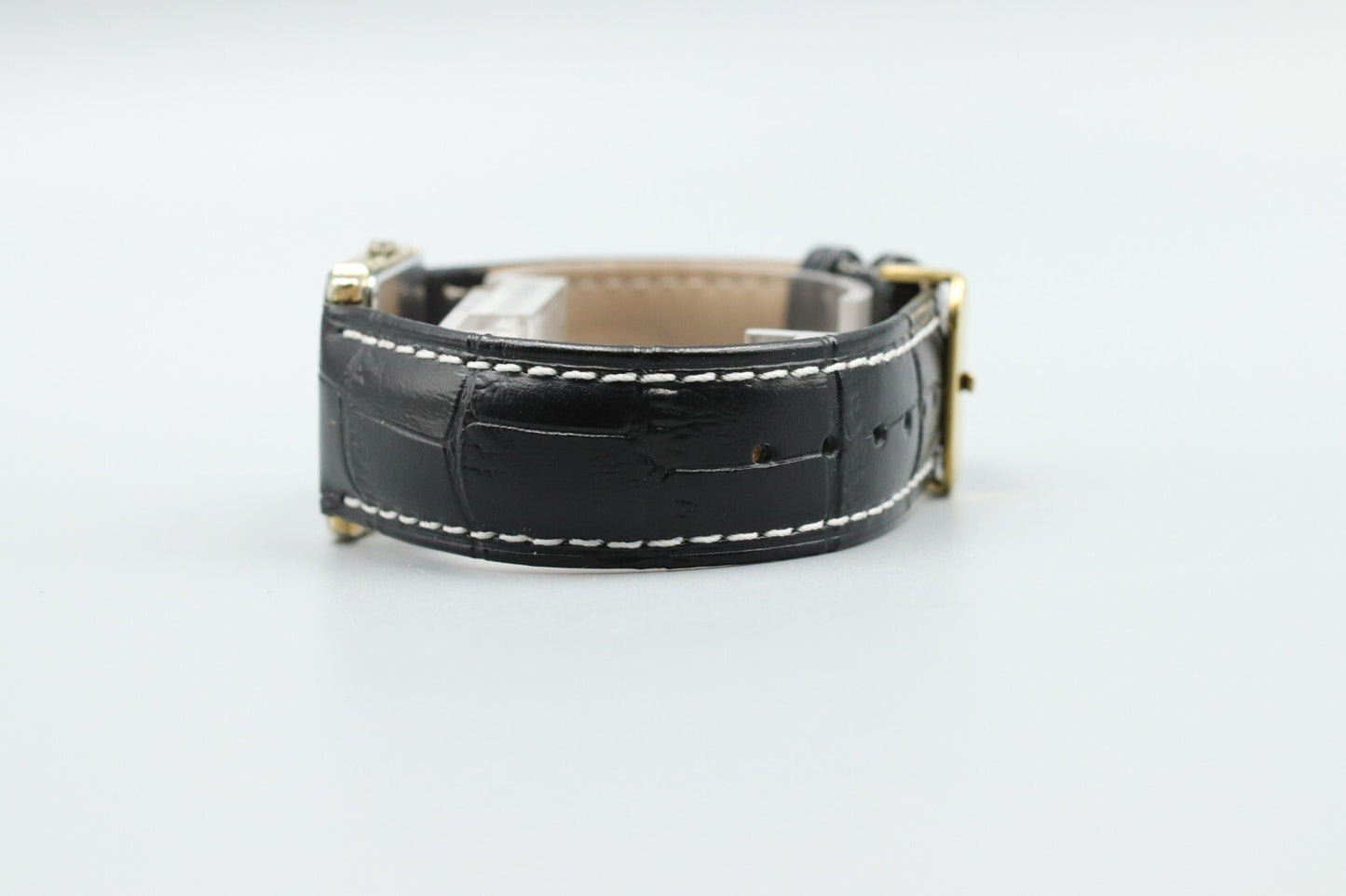 *Exc+5* Vintage SEIKO Dolce 7730-5040 Quartz Black Dial Tank Mens Watch JAPAN