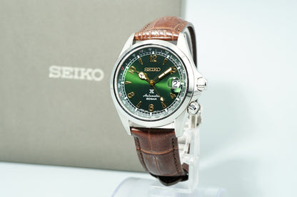 *TOP MINT* SEIKO 6R35-00E0 7771-5011 AT Green Dial Round 39mm Mens Watch