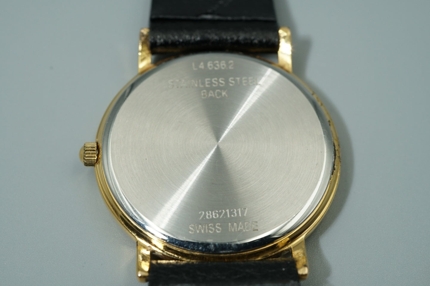 *Exc+5* Vintage 1991 LONGINES L4.636.2 Quartz Gold Dial 32mm Round Mens Watch