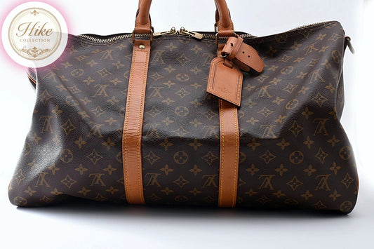 Louis Vuitton Keepall Bandouliere 50 Monogram Boston Bag M41416 Auth *AB* B0115