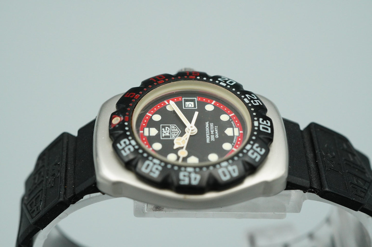 *Exc+5* Vintage 1990s TAG Heuer Formula 1 374.508 Quartz Black 28mm Women Watch