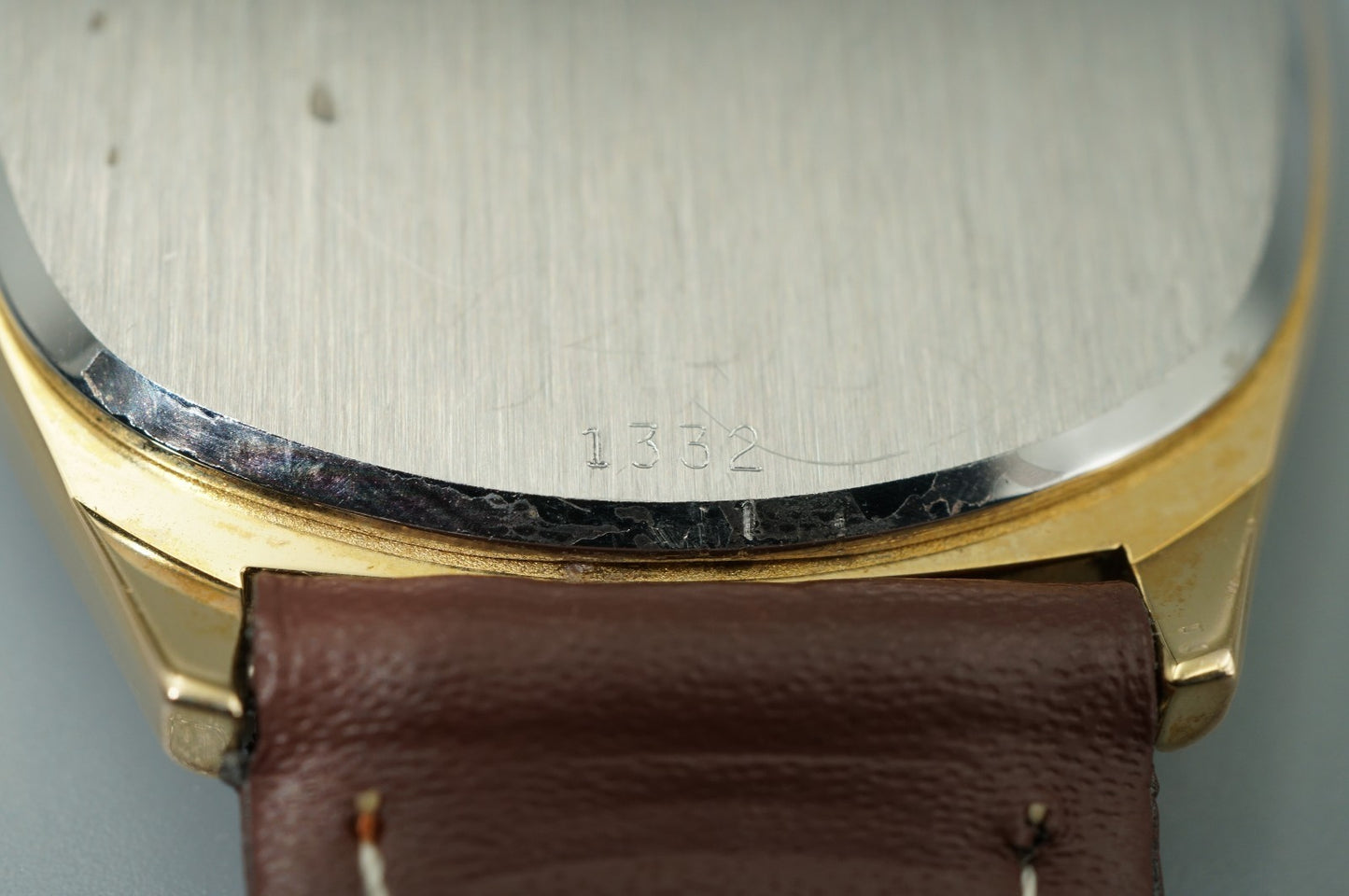 *NEAR MINT* Vintage 1979 OMEGA De Ville Cal.1332 Qz Gold Square 32mm Mens Watch