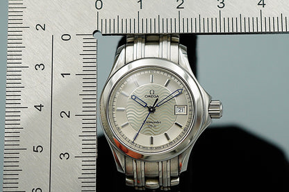 *Working for As-is* Vintage 1990s OMEGA Seamaster Cal.1424 Qz 27mm Women Watch
