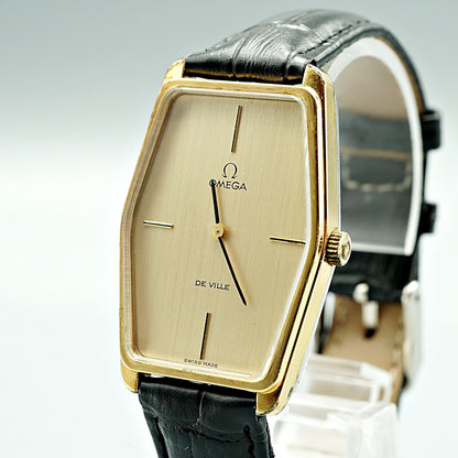 Exc+5 Vintage 1972 OMEGA De Ville Cal.620 HandWind Gold Hexagon 28mm Women Watch