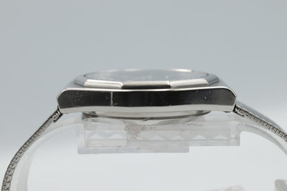 Rare *N MINT* Vintage SEIKO GRAND Quartz 4843-7000 Navy Dial Day Date Mens Watch
