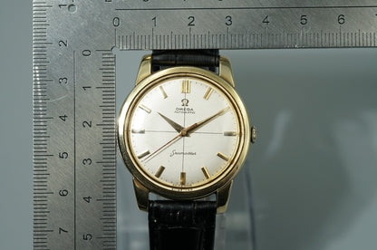 Vintage 1962 OMEGA Seamaster Cal.552 Automatic Gold Cross Line 36mm Mens Watch