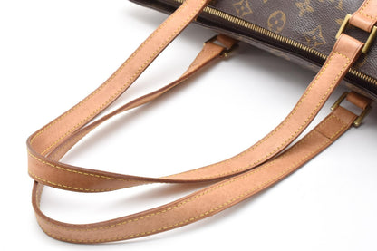 Louis Vuitton CABAS MEZZO Monogram Brown Tote Bag M51151 Authentic Condition SA
