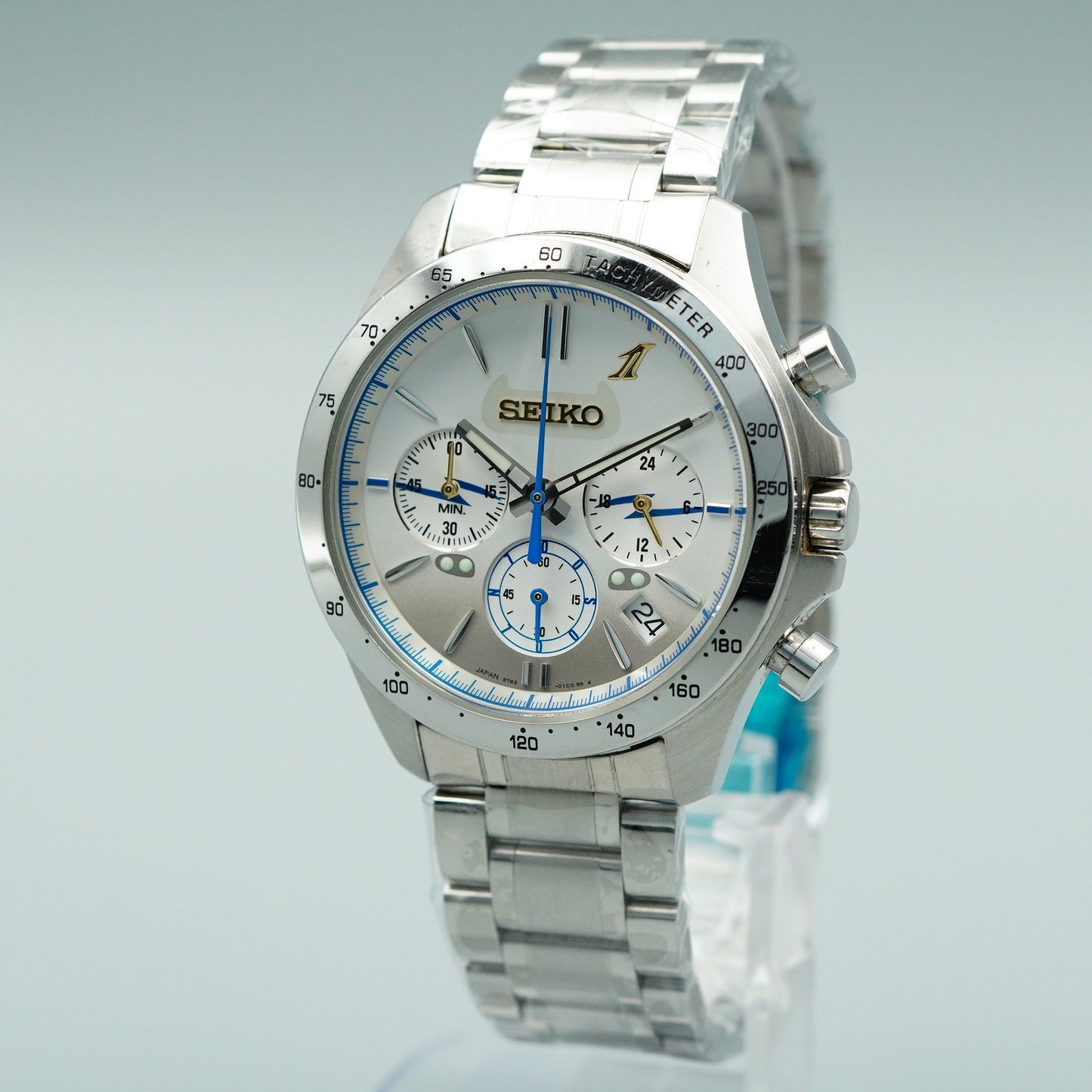 SEIKO N700S Nozomi 1St Anniversary 8T63-00X0 Quartz Silver 43mm Mens Watch