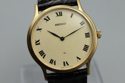 *NEAR MINT* Vintage Seiko Chariot 2220-0480 Stainless Steel Mens Hand Wind Watch