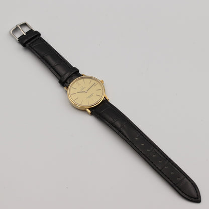 *Exc+5* Vintage 1979 OMEGA Constellation Cal.1330 Qz Gold Round 33mm Mens Watch