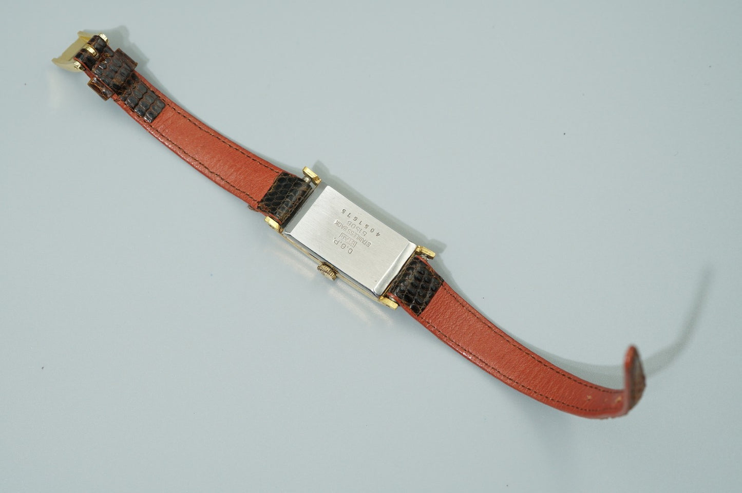 Exc+5 Vintage 1976 CITIZEN PARASHOCK 51506 Qz Silver Rectangle 15mm Women Watch