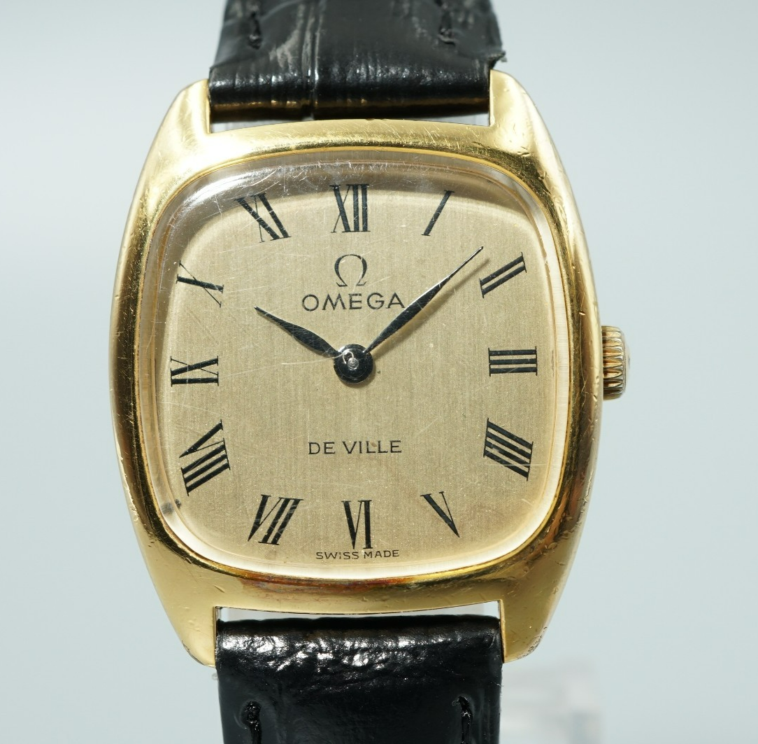 *NEAR MINT* Vintage 1979 OMEGA De Ville Cal.625 Hand Wind Gold 25mm Women Watch