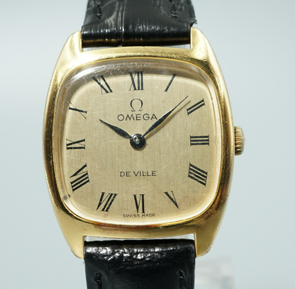 *NEAR MINT* Vintage 1979 OMEGA De Ville Cal.625 Hand Wind Gold 25mm Women Watch