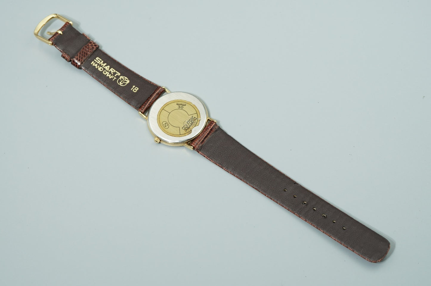 NEAR MINT Vintage 1986 OMEGA De Ville Cal.1378 Quartz Gold Dial 32mm Women Watch