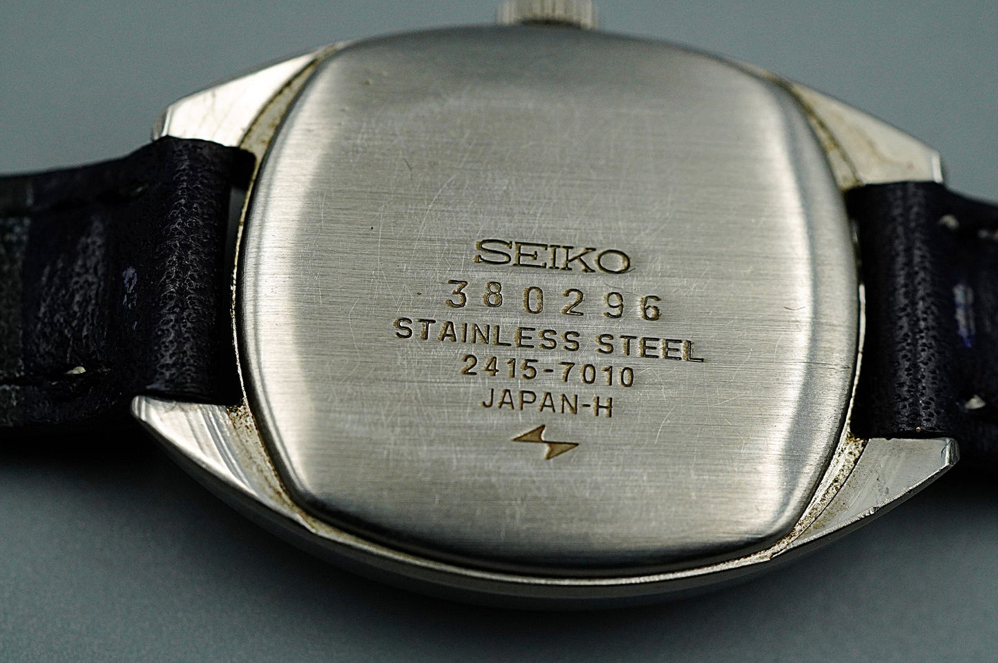 *N MINT* Vintage 1973 SEIKO NOIE 2415-7010 Automatic Blue Oval 24mm Women Watch