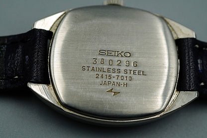 *N MINT* Vintage 1973 SEIKO NOIE 2415-7010 Automatic Blue Oval 24mm Women Watch