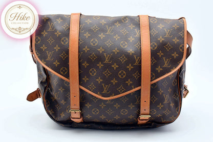 Louis Vuitton Saumur 43 Monogram Brown Shoulder Bag M42252 Authentic Condition A
